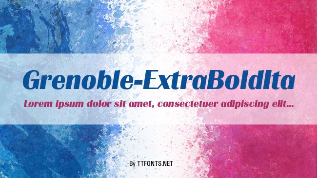 Grenoble-ExtraBoldIta example
