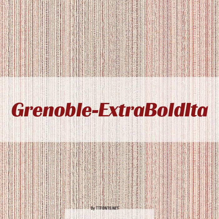Grenoble-ExtraBoldIta example