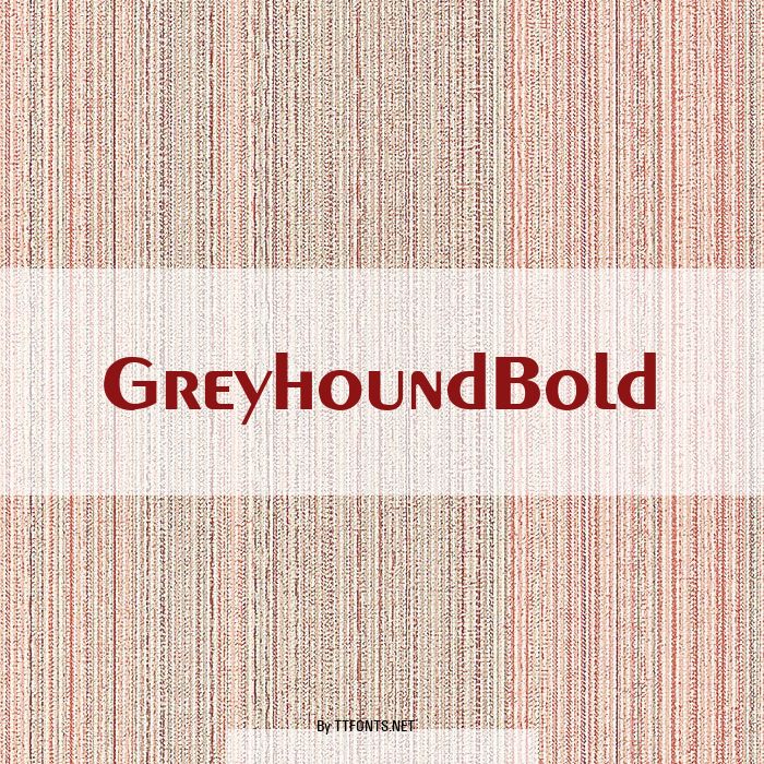 GreyhoundBold example