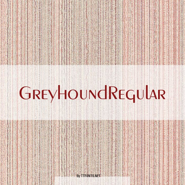 GreyhoundRegular example