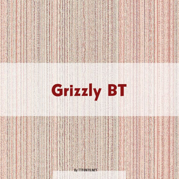 Grizzly BT example