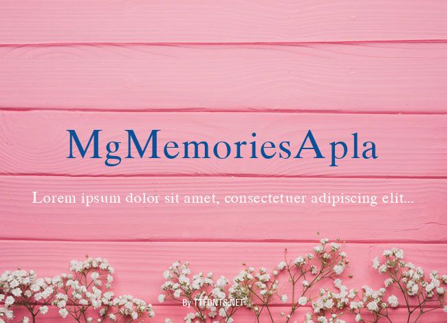 MgMemoriesApla example