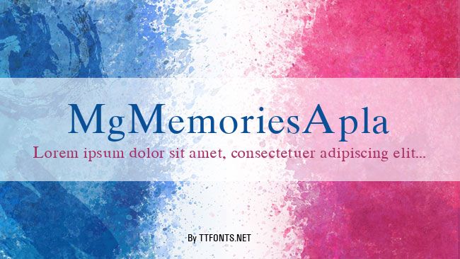 MgMemoriesApla example