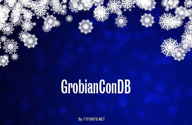 GrobianConDB example