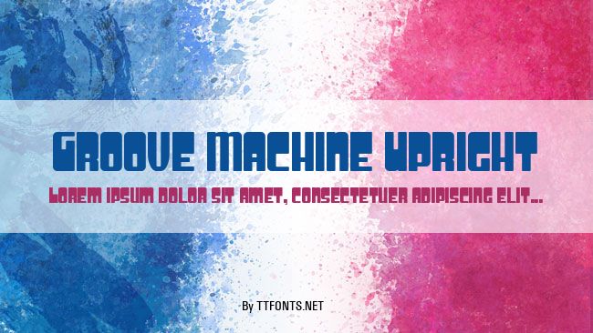 Groove Machine Upright example
