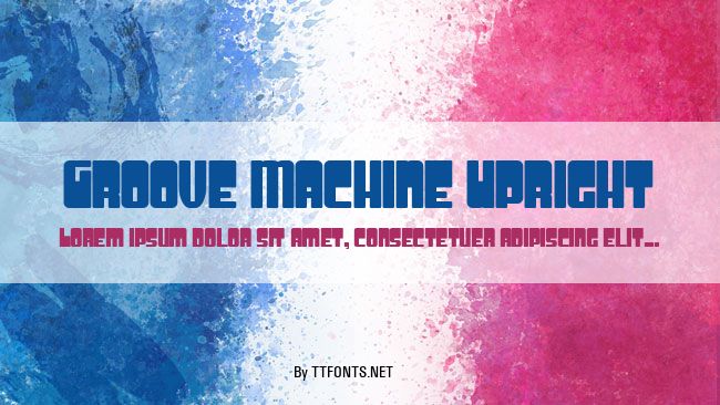Groove Machine Upright example