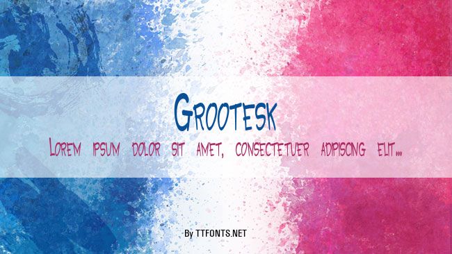 Grootesk example