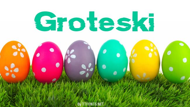 Groteski example