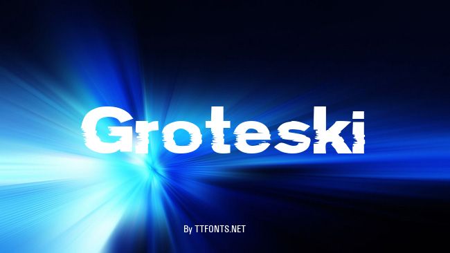 Groteski example