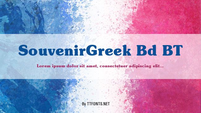 SouvenirGreek Bd BT example