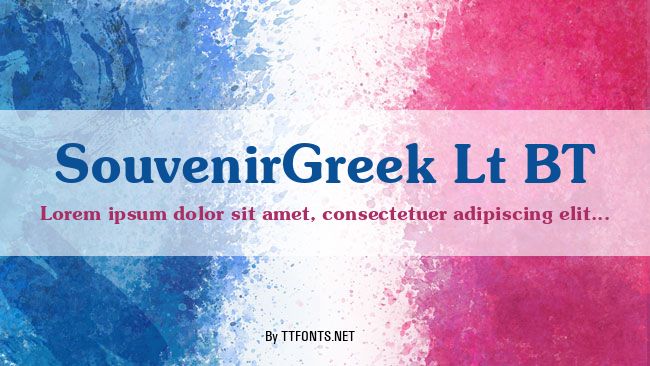SouvenirGreek Lt BT example