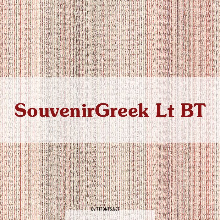 SouvenirGreek Lt BT example