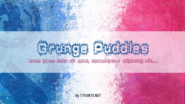 Grunge Puddles example