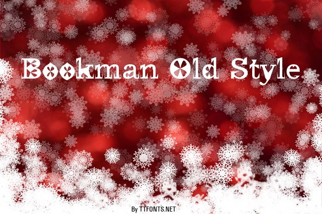Bookman Old Style example