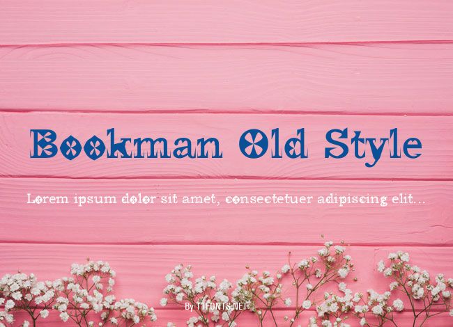 Bookman Old Style example