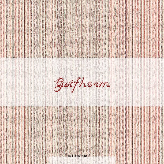 Gstfhorm example
