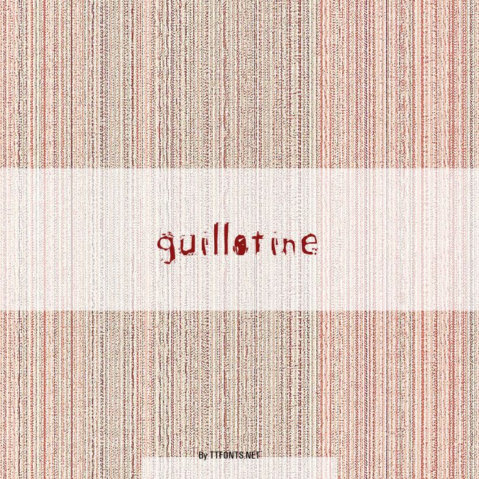 guillotine example