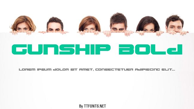 Gunship Bold example
