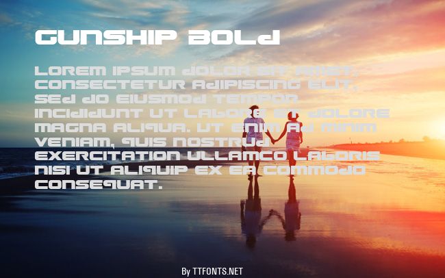 Gunship Bold example