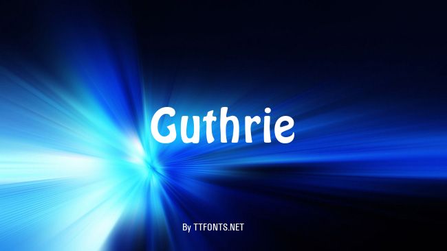 Guthrie example