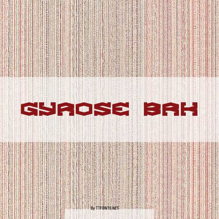 Gyrose BRK example