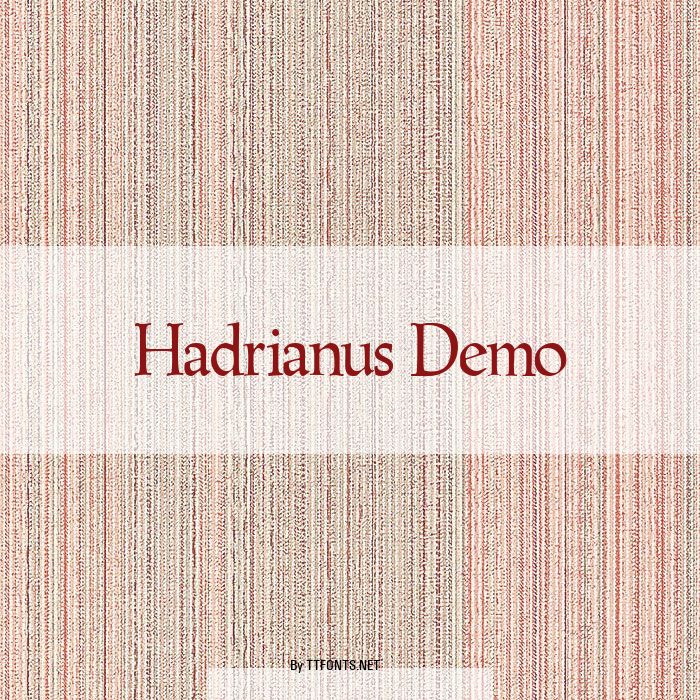 Hadrianus Demo example