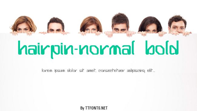 Hairpin-Normal Bold example
