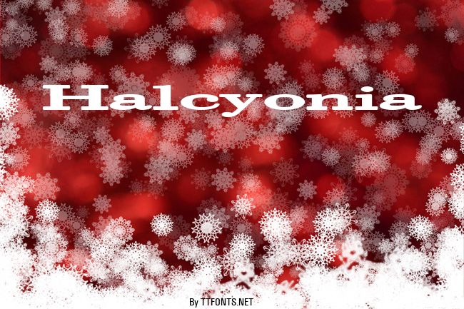Halcyonia example