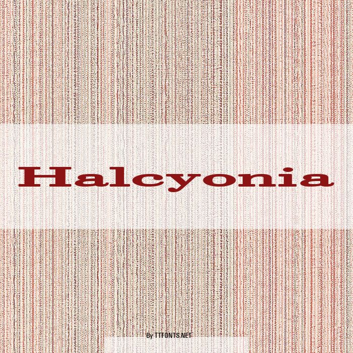 Halcyonia example