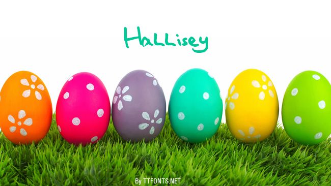 Hallisey example