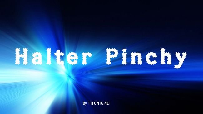 Halter Pinchy example