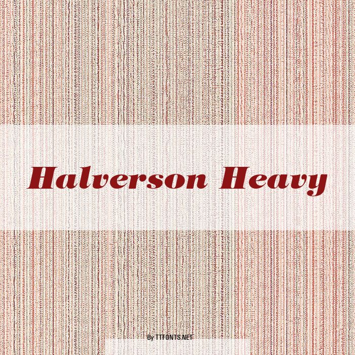 Halverson Heavy example