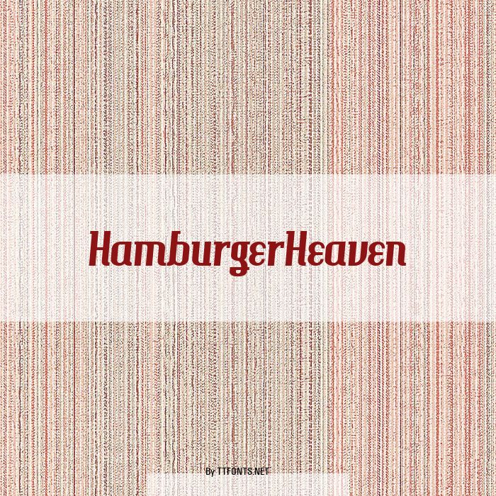 HamburgerHeaven example