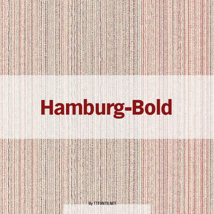 Hamburg-Bold example