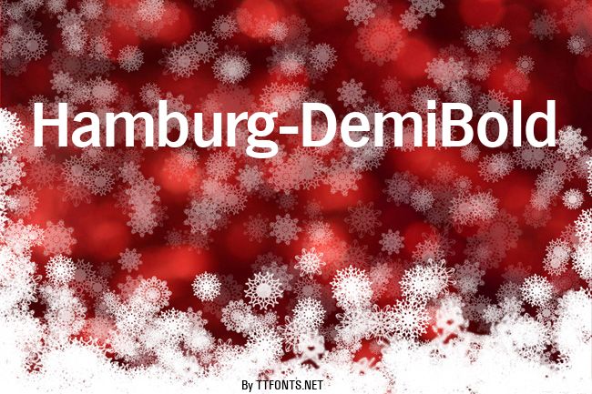 Hamburg-DemiBold example