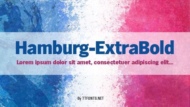 Hamburg-ExtraBold example
