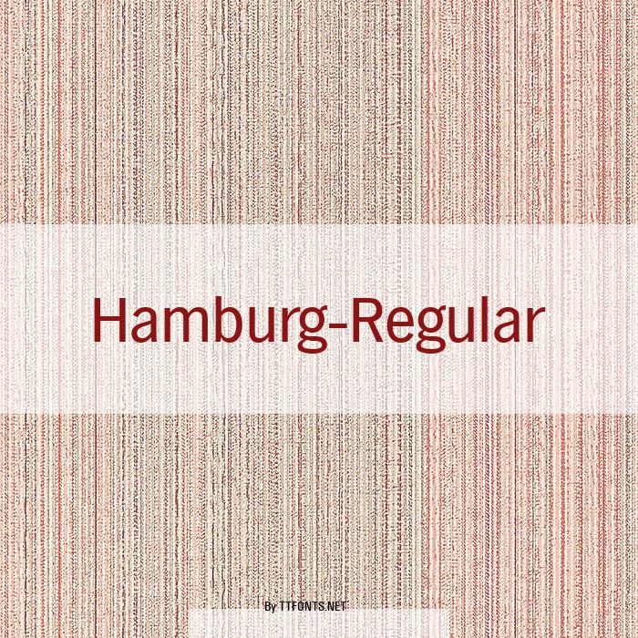 Hamburg-Regular example