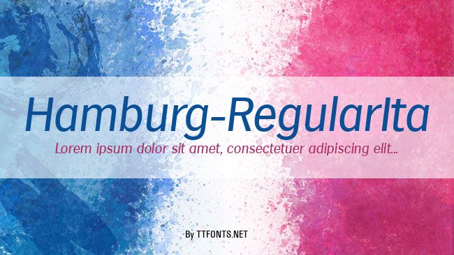 Hamburg-RegularIta example