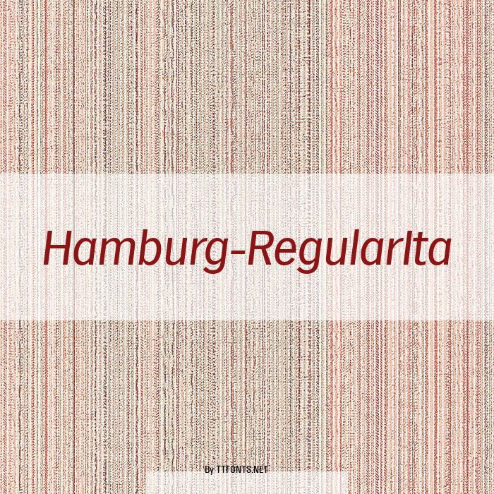 Hamburg-RegularIta example