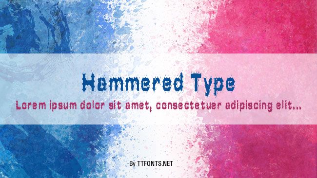 Hammered Type example