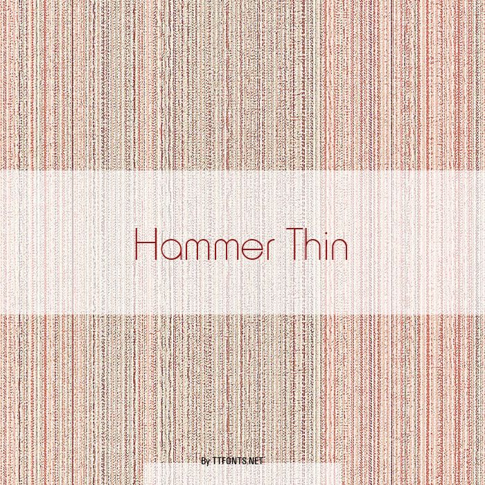 Hammer Thin example