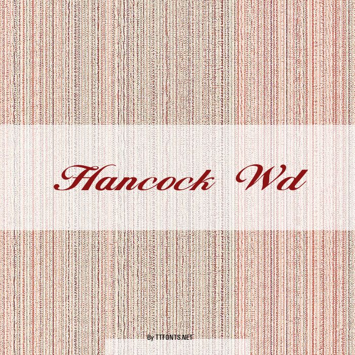 Hancock Wd example