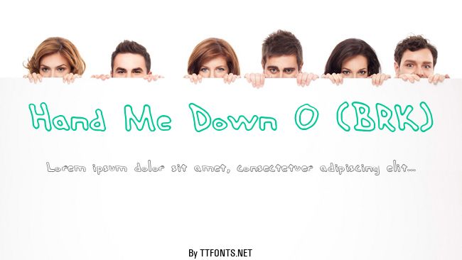 Hand Me Down O (BRK) example