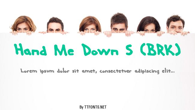 Hand Me Down S (BRK) example
