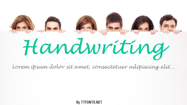 Handwriting example
