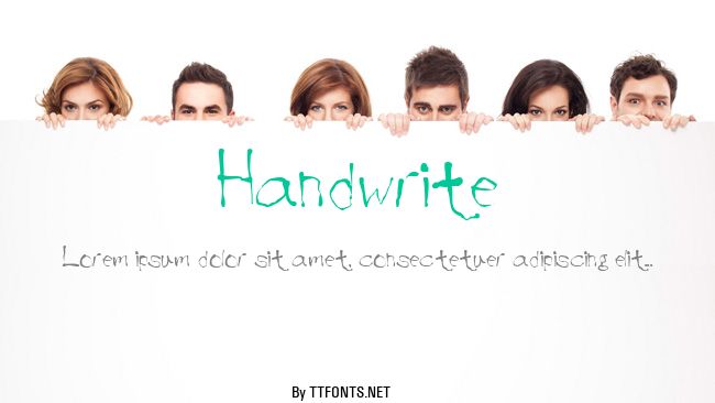 Handwrite example