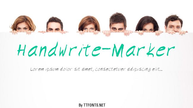 Handwrite-Marker example