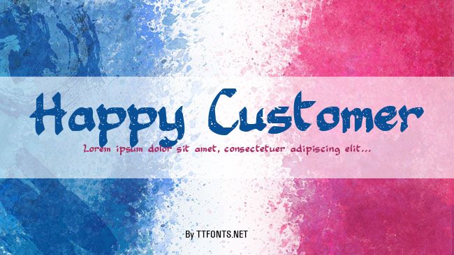 Happy Customer example