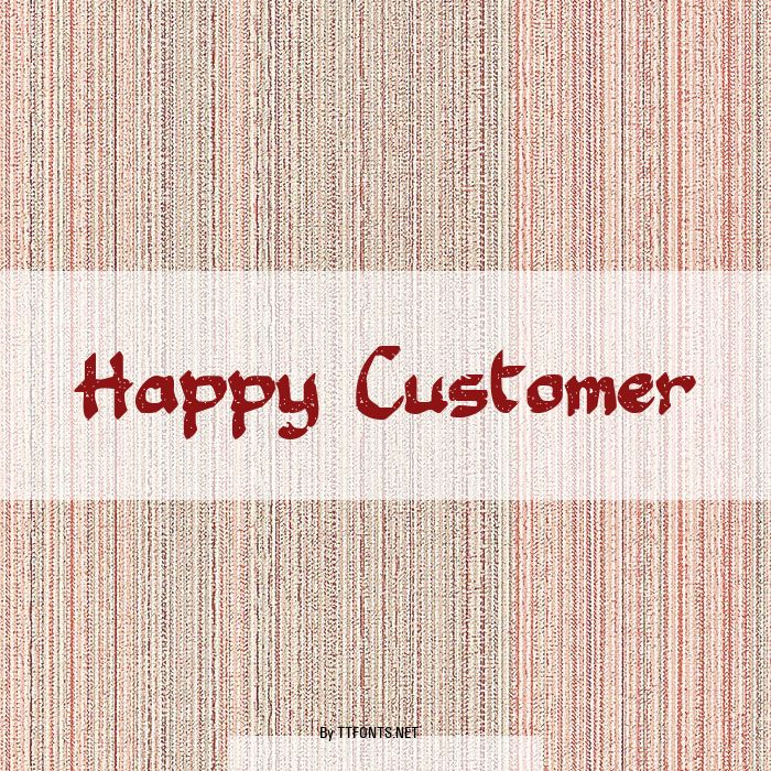Happy Customer example