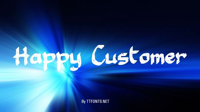 Happy Customer example